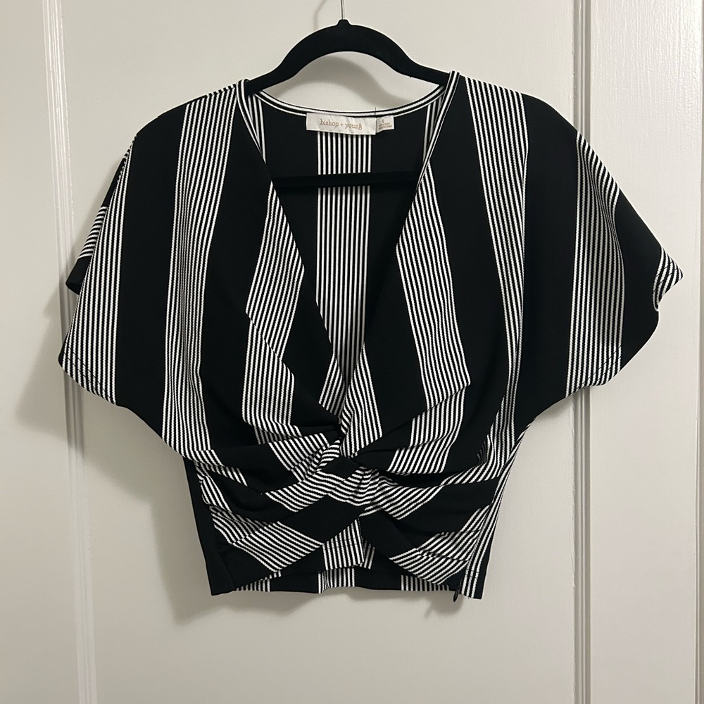 BISHOP + YOUNG TWIST-FRONT TOP